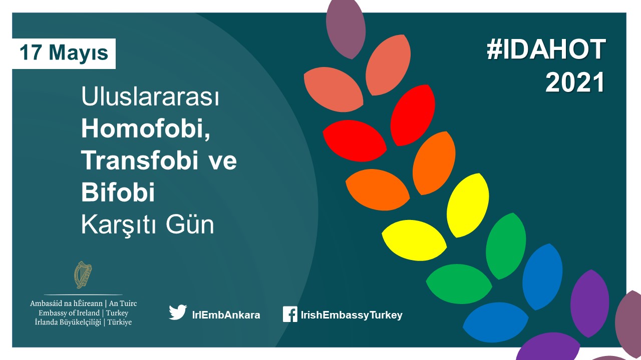 İrlanda Ankara Büyükelçiliği’nden 17 Mayıs mesajı | Kaos GL - LGBTİ+ Haber Portalı Haber