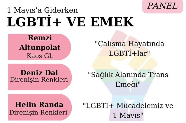 İzmir 1 Mayıs’a giderken: “LGBTİ+ ve Emek” paneli | Kaos GL - LGBTİ+ Haber Portalı Haber