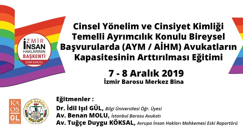 İzmir Barosu ve Kaos GL’nin ortak avukat eğitimine ek kontenjan açıldı Kaos GL - LGBTİ+ Haber Portalı