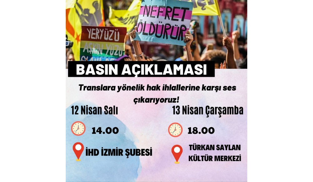 İzmir’de translara yönelik artan hak ihlallerine karşı basın açıklaması çağrısı | Kaos GL - LGBTİ+ Haber Portalı Haber