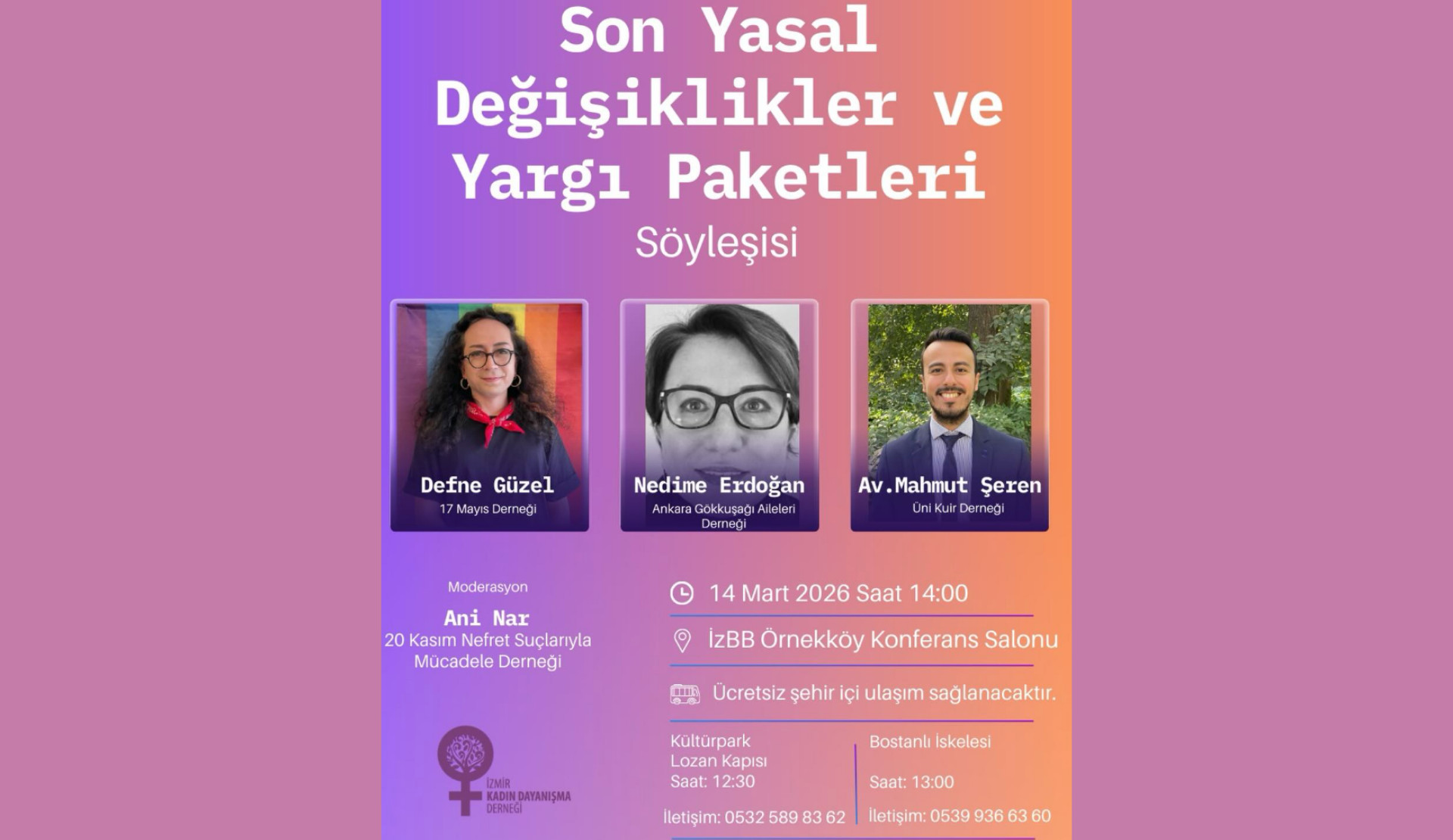 İzmir Kadın Dayanışma Derneği’nden söyleşi: “Son Yasal Değişiklikler ve Yargı Paketleri” | Kaos GL - LGBTİ+ Haber Portalı
