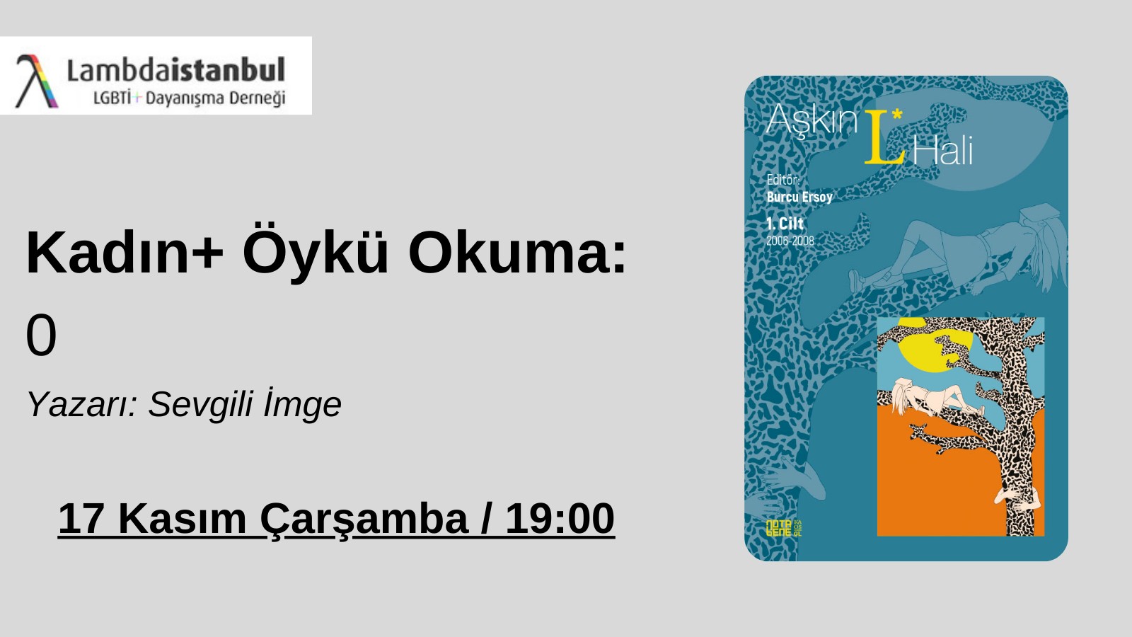 Kadın+ Öykü Okuma’da bu hafta: 0 | Kaos GL - LGBTİ+ Haber Portalı Haber
