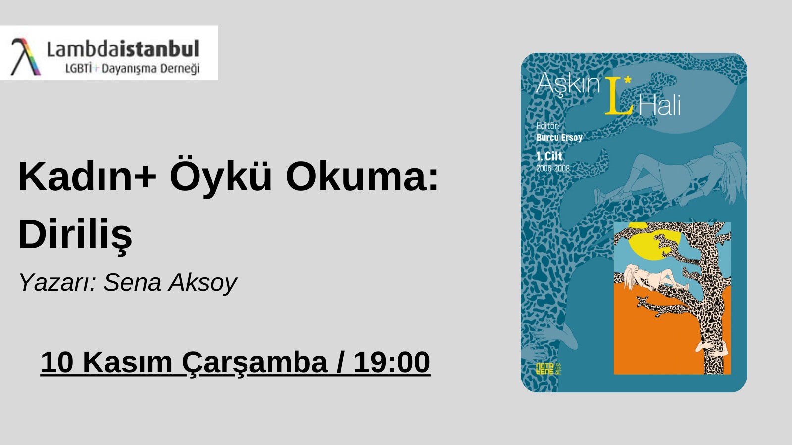 Kadın+ Öykü Okuma’da bu hafta: Diriliş | Kaos GL - LGBTİ+ Haber Portalı Haber