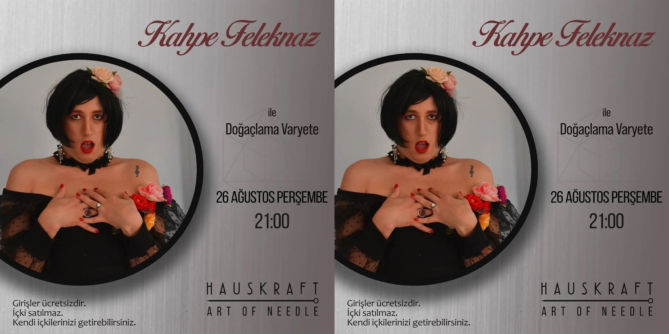 Kahpe Feleknaz ile Doğaçlama Varyete 26 Ağustos’ta | Kaos GL - LGBTİ+ Haber Portalı Haber