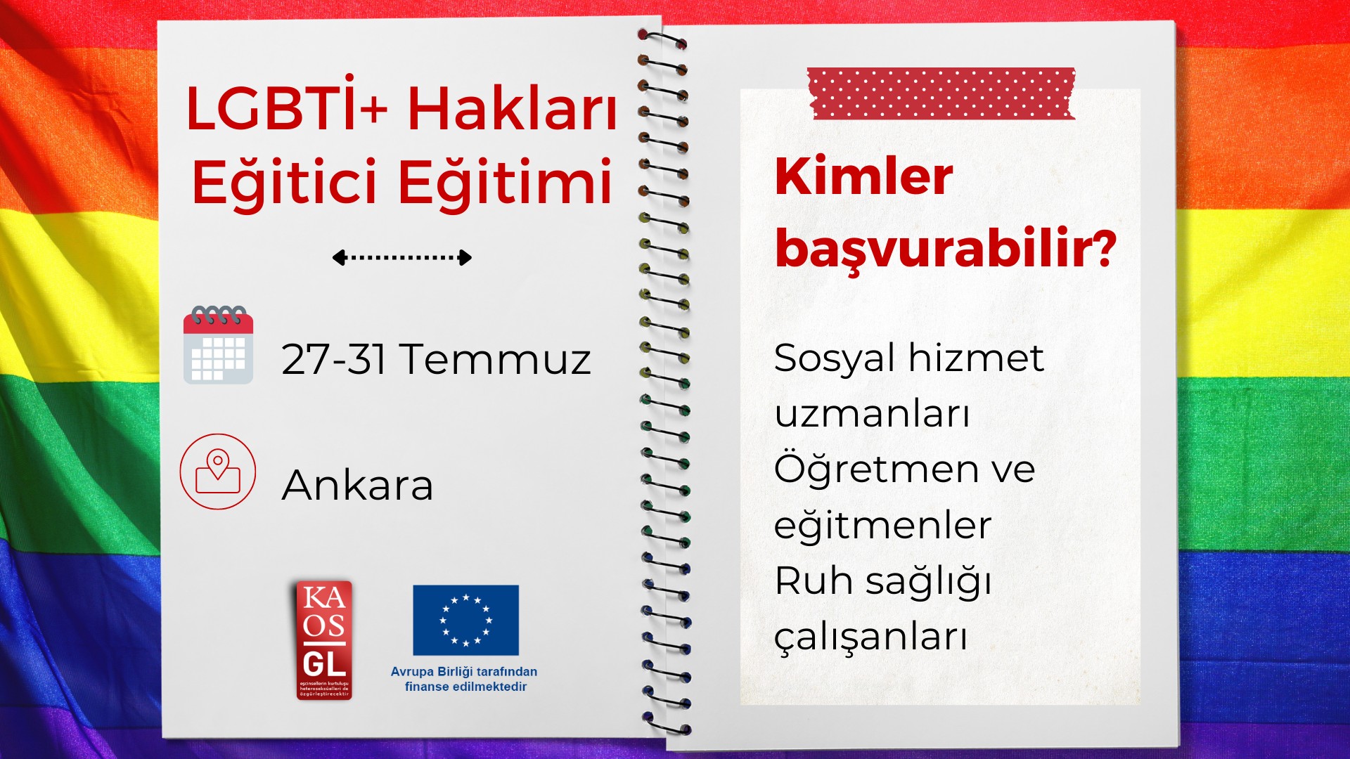 Kaos GL’den LGBTİ+ hakları eğitici eğitimi | Kaos GL - LGBTİ+ Haber Portalı Haber