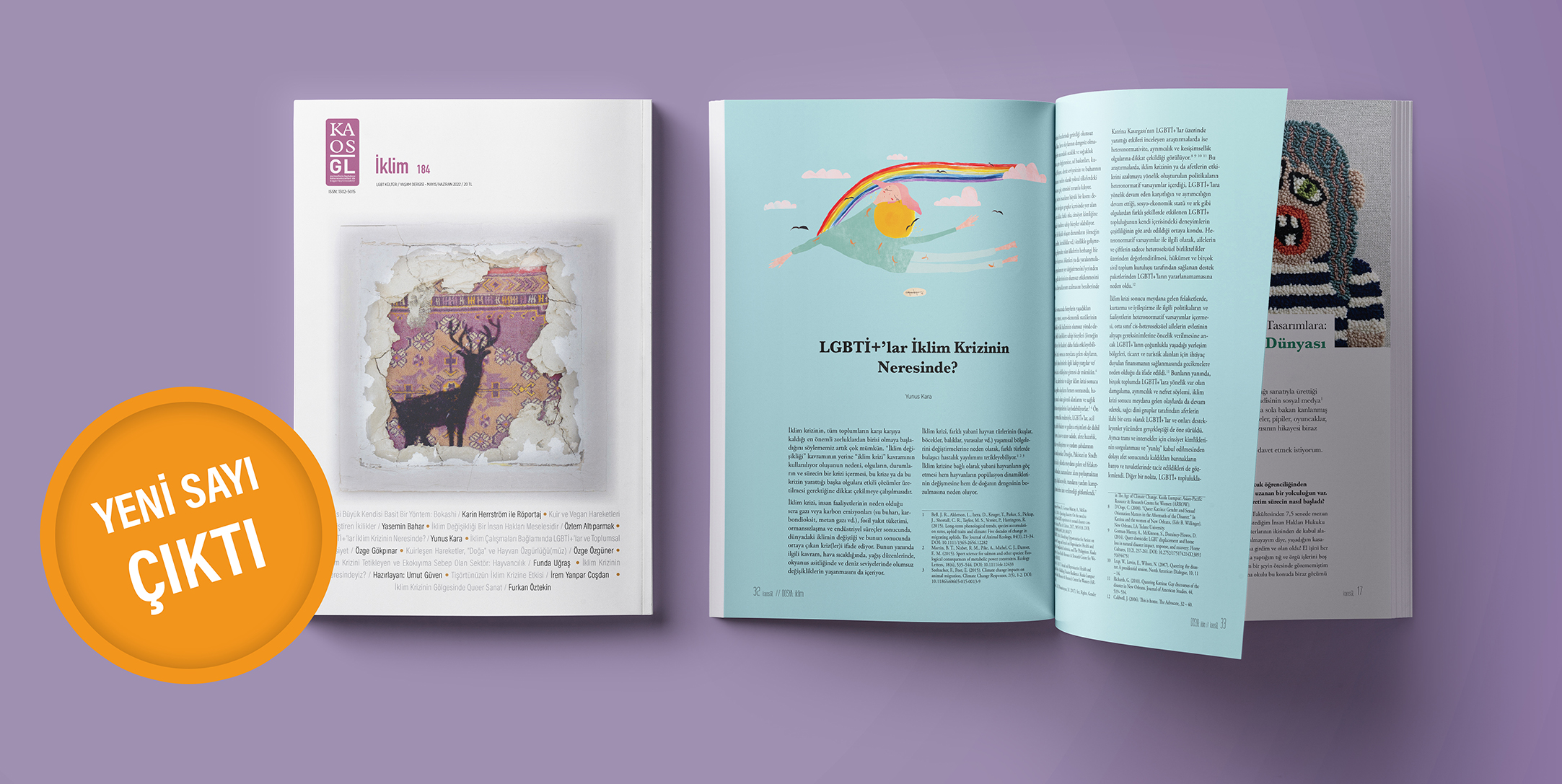 Kaos GL Dergisi “İklim” sayısı çıktı! Kaos GL - LGBTİ+ Haber Portalı
