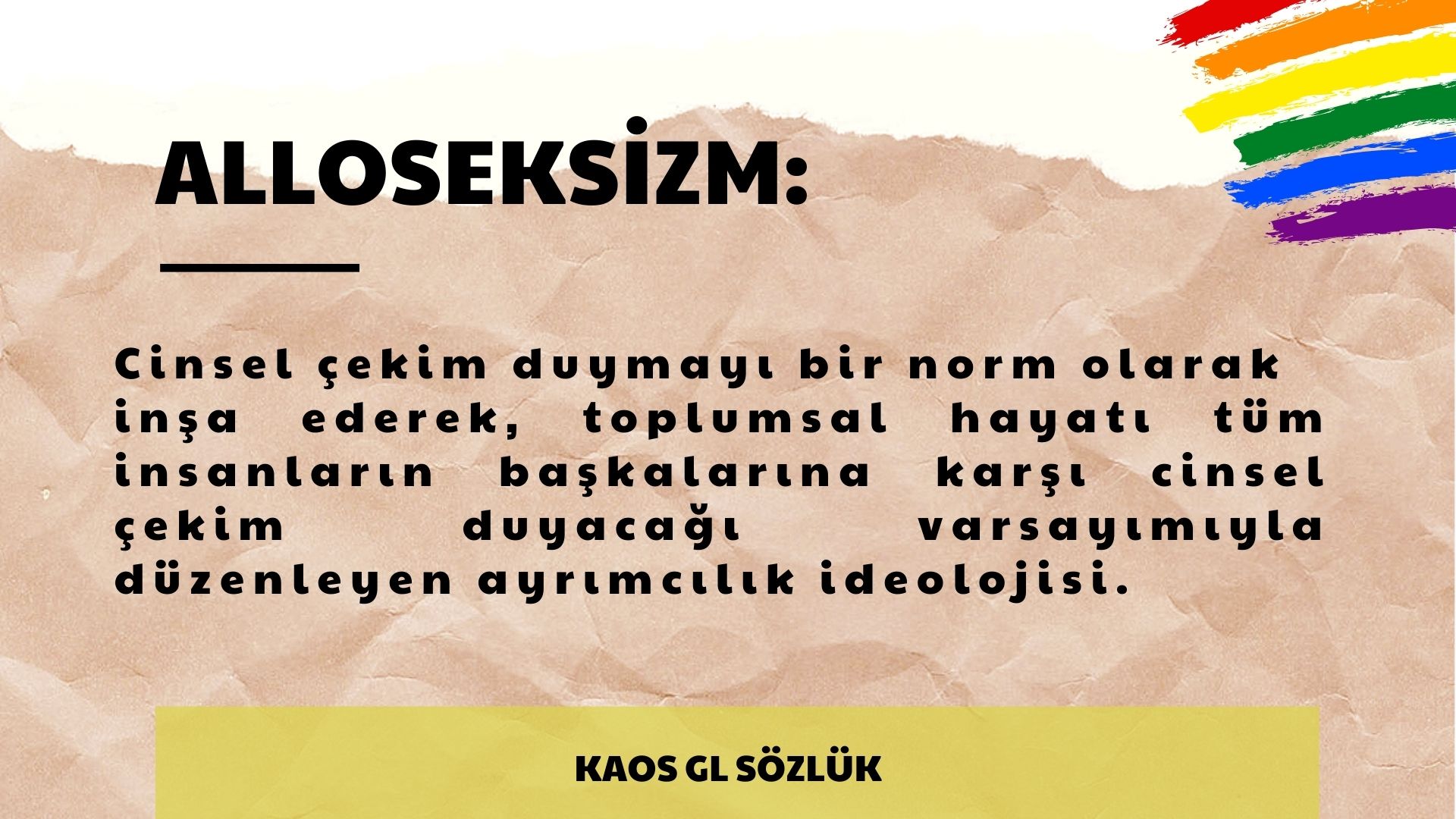 Kaos GL Sözlük: Alloseksizm Kaos GL - LGBTİ+ Haber Portalı