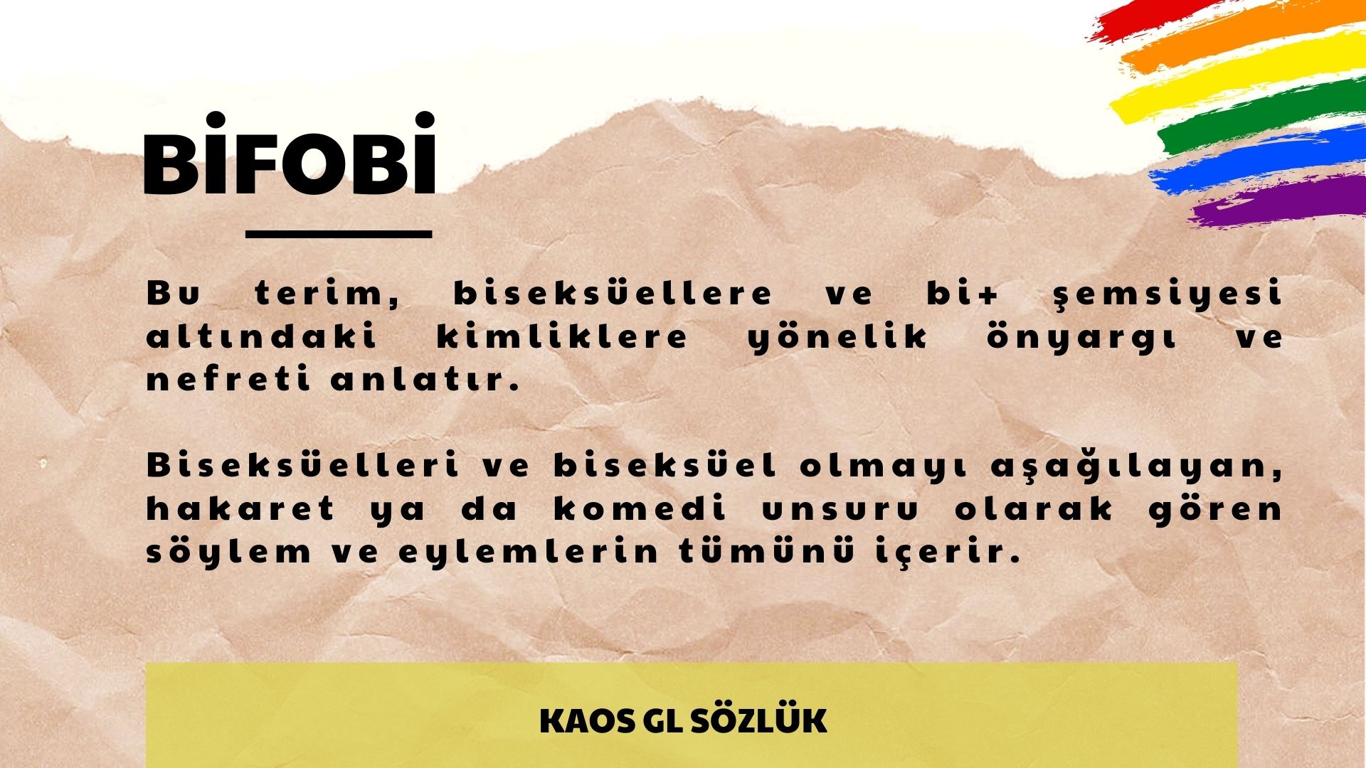 Kaos GL Sözlük: Bifobi | Kaos GL - LGBTİ+ Haber Portalı Haber