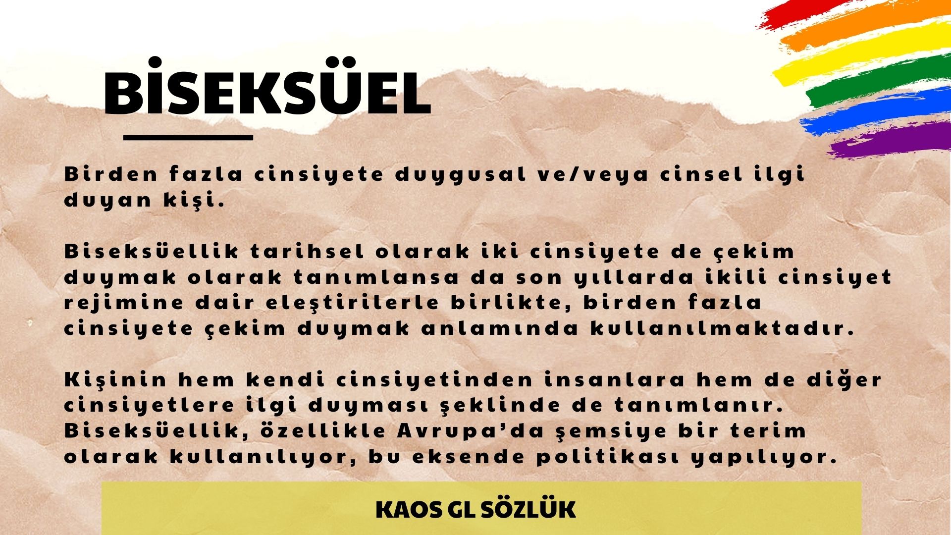 Kaos GL Sözlük: Biseksüel | Kaos GL - LGBTİ+ Haber Portalı