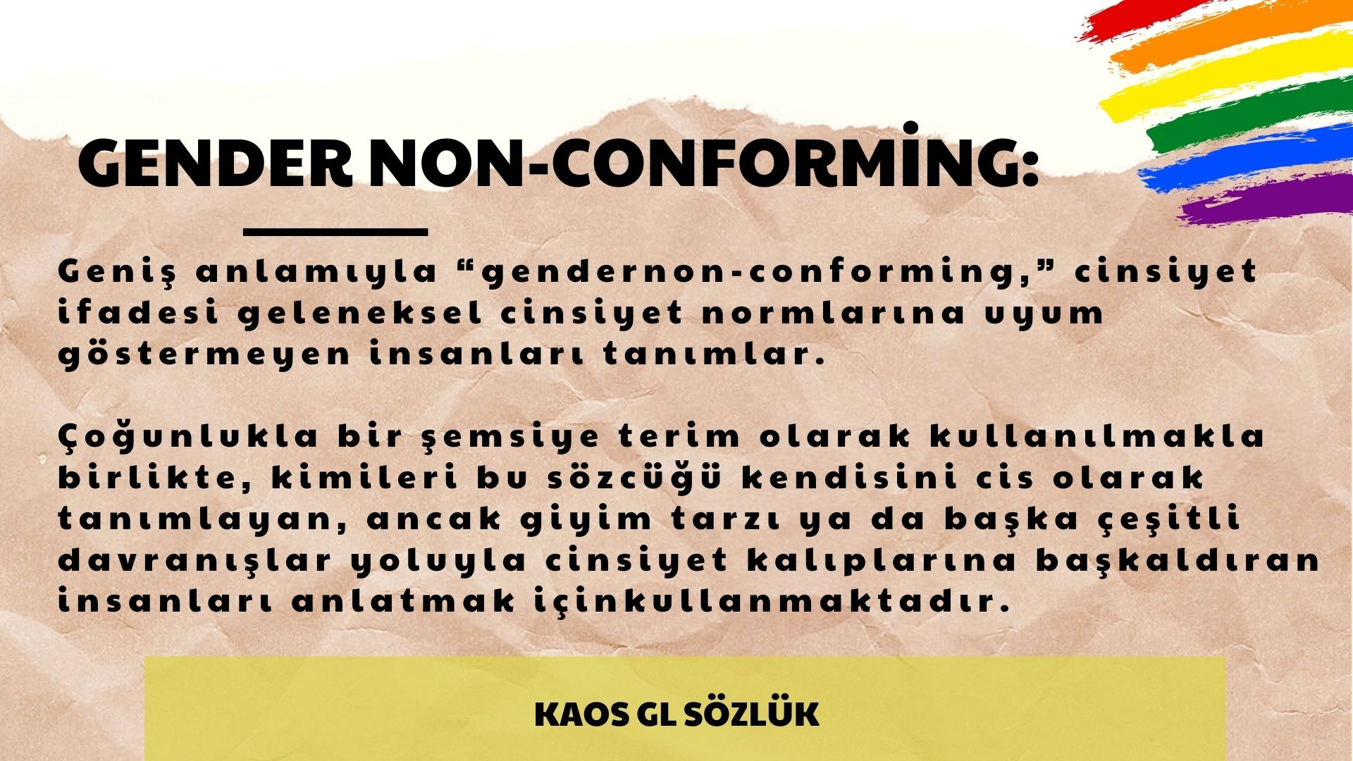Kaos GL Sözlük: Gender non-conforming Kaos GL - LGBTİ+ Haber Portalı