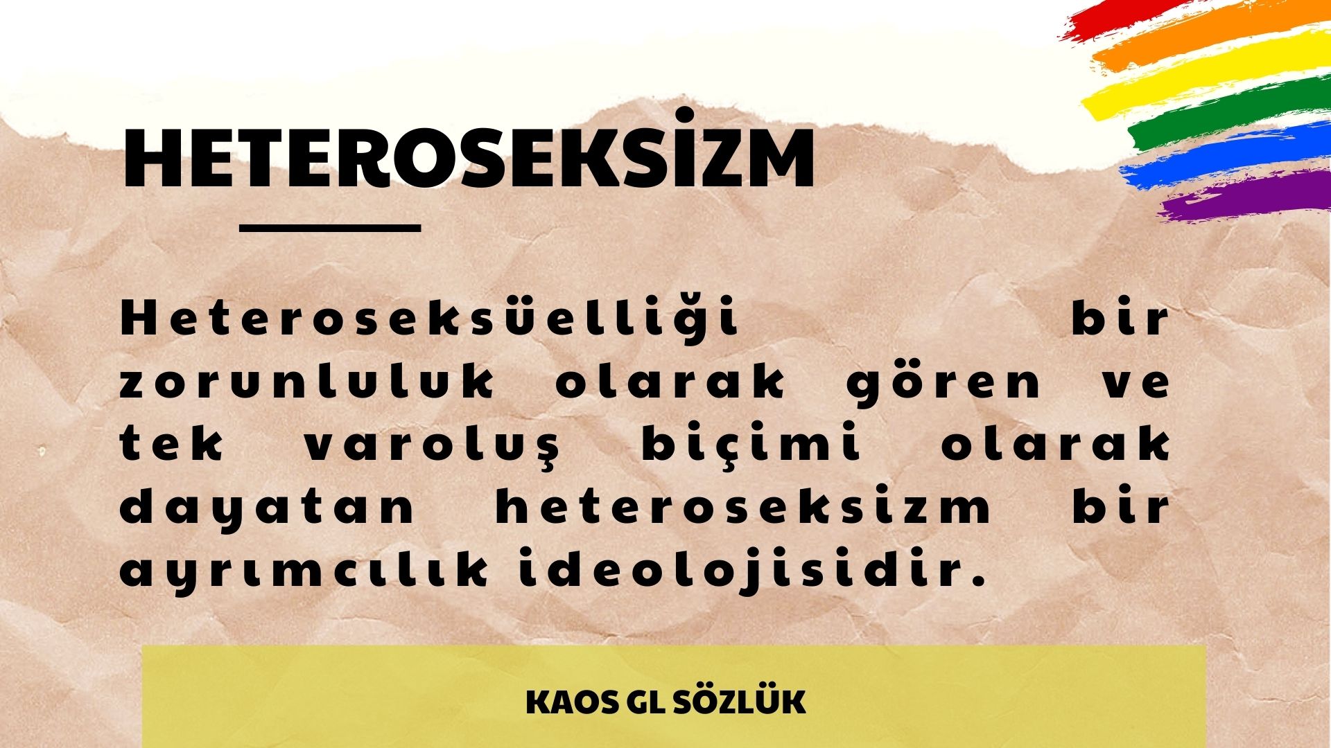 Kaos GL Sözlük: Heteroseksizm Kaos GL - LGBTİ+ Haber Portalı