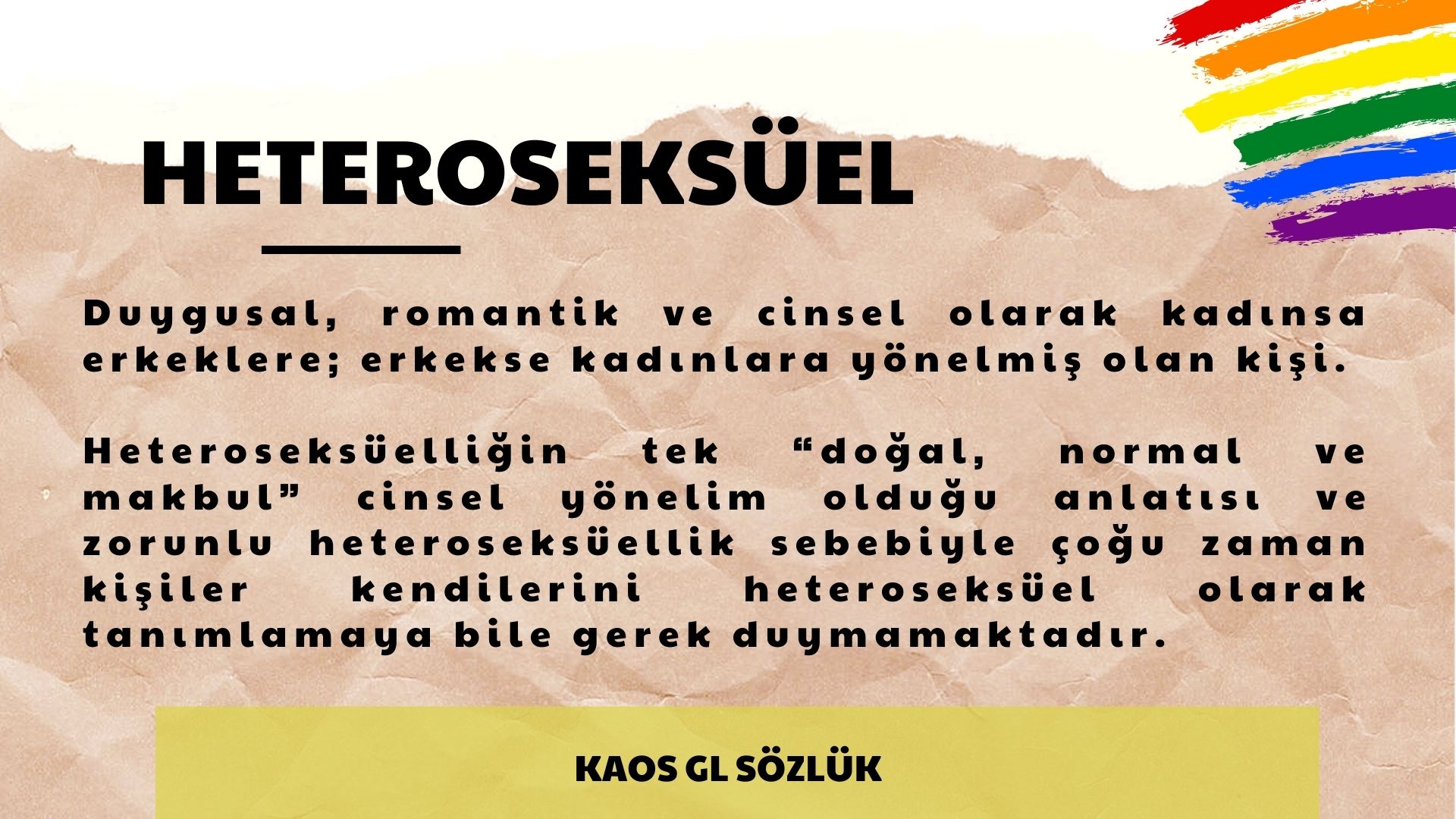 Kaos GL Sözlük: Heteroseksüel Kaos GL - LGBTİ+ Haber Portalı