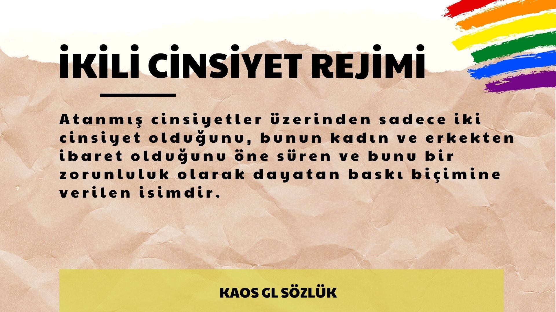 Kaos GL Sözlük: İkili Cinsiyet Rejimi Kaos GL - LGBTİ+ Haber Portalı