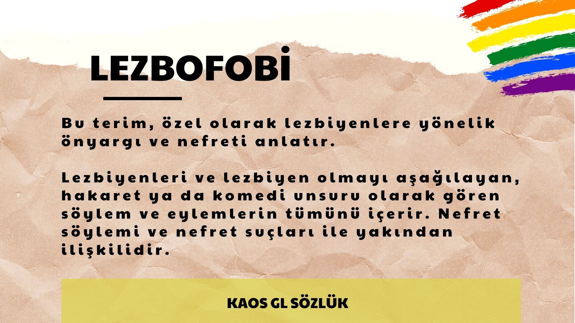 Kaos GL Sözlük: Lezbofobi Kaos GL - LGBTİ+ Haber Portalı