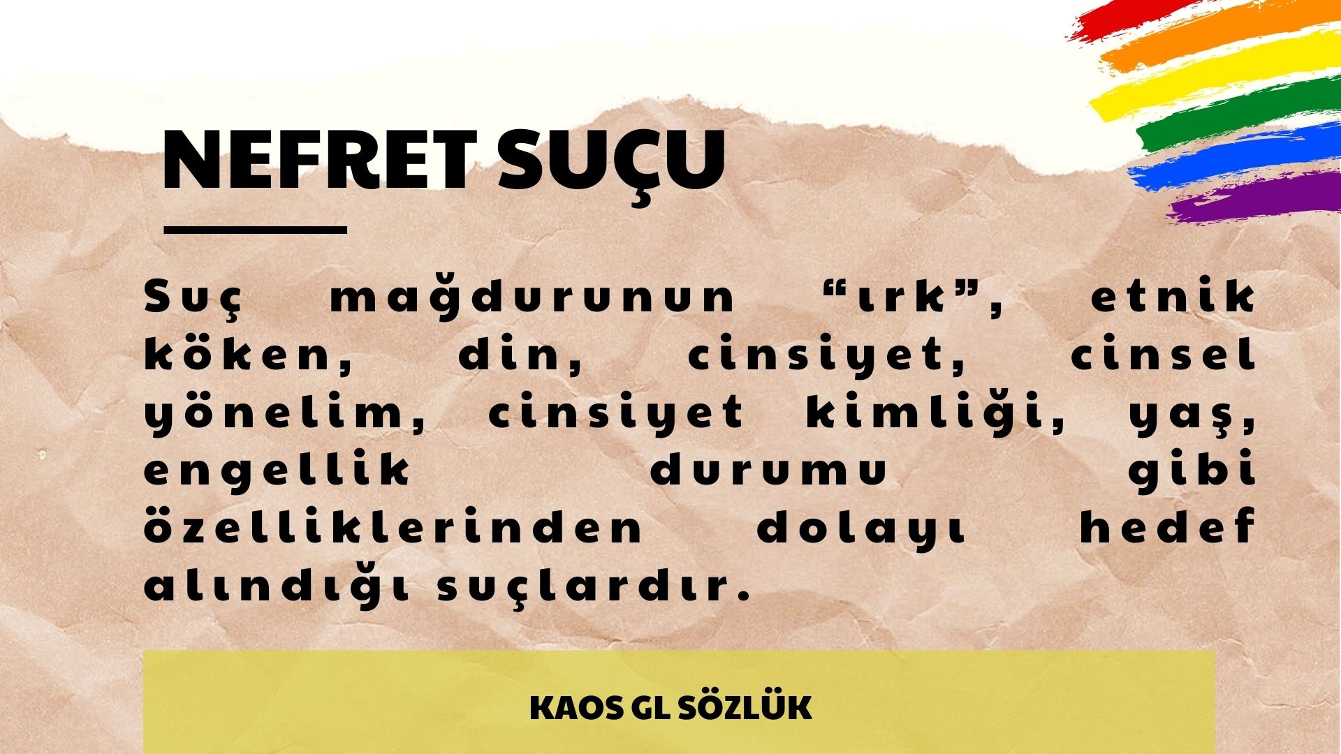 Kaos GL Sözlük: Nefret Suçu Kaos GL - LGBTİ+ Haber Portalı