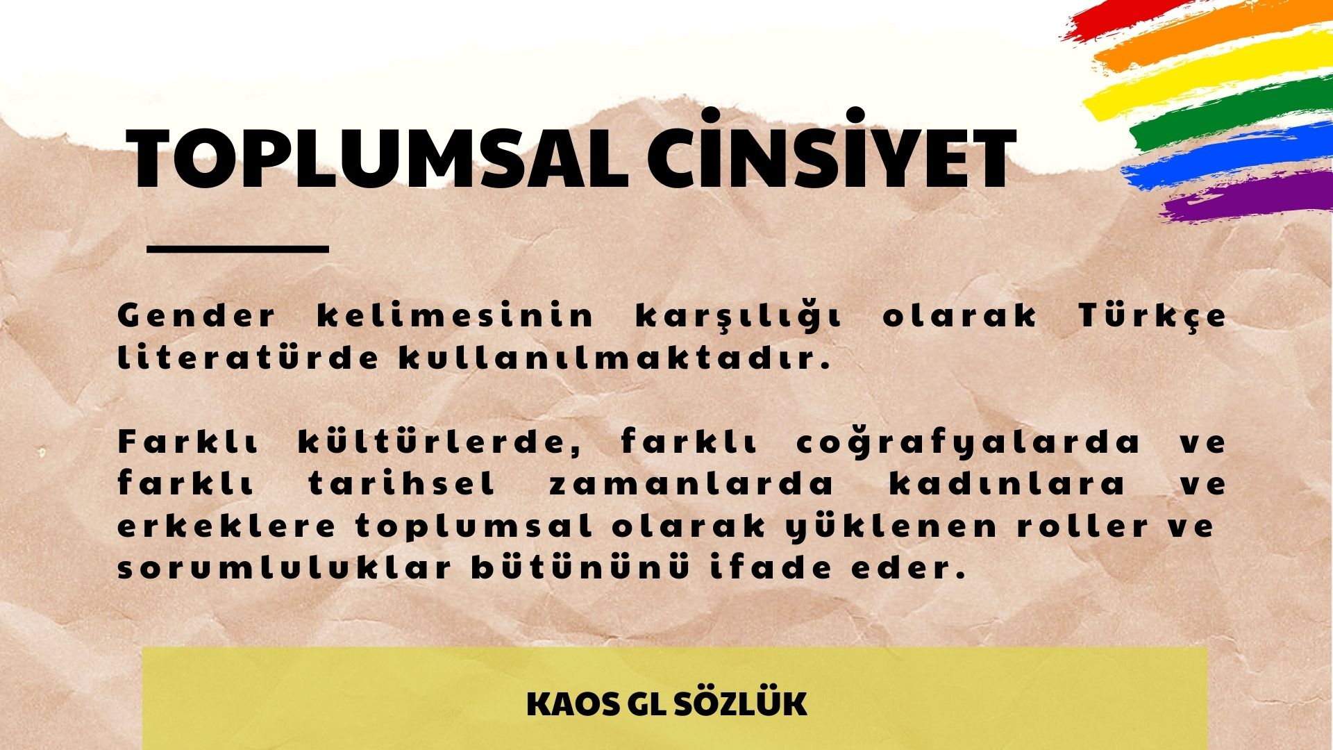 Kaos GL Sözlük: Toplumsal Cinsiyet | Kaos GL - LGBTİ+ Haber Portalı
