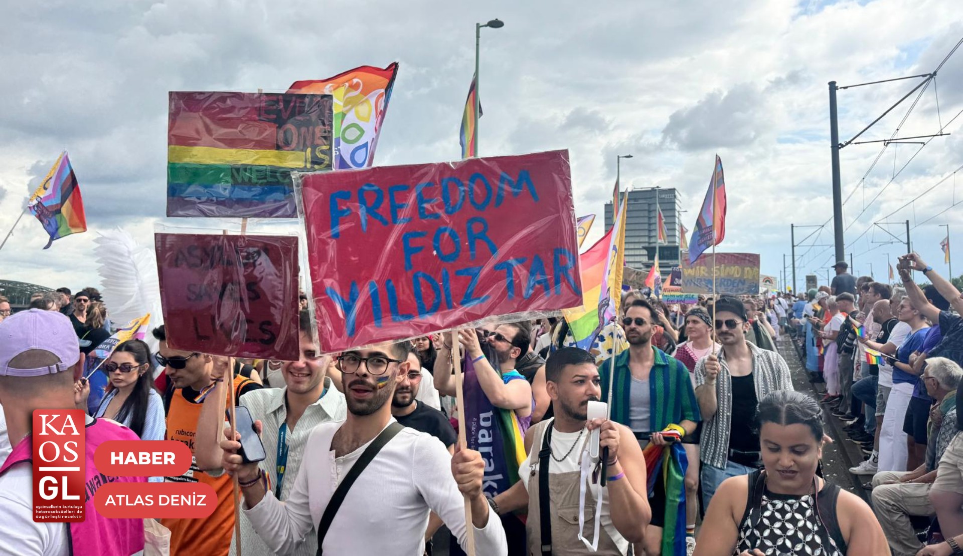 Köln Onur Yürüyüşü yapıldı: “Yıldız Tar’a özgürlük!” | Kaos GL - LGBTİ+ Haber Portalı
