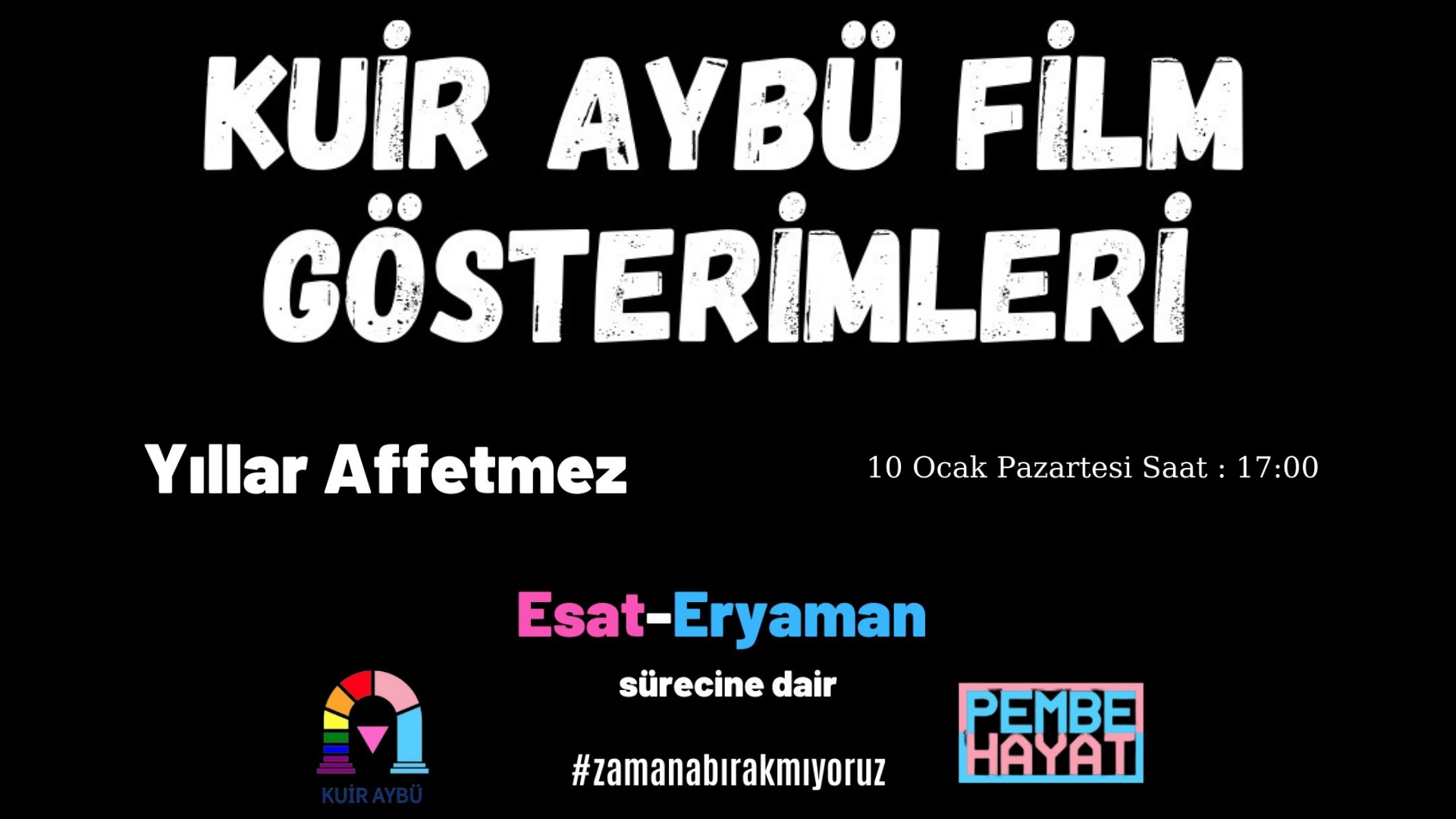 Kuir AYBÜ film gösterimleri “Yıllar Affetmez”le başlıyor | Kaos GL - LGBTİ+ Haber Portalı Haber