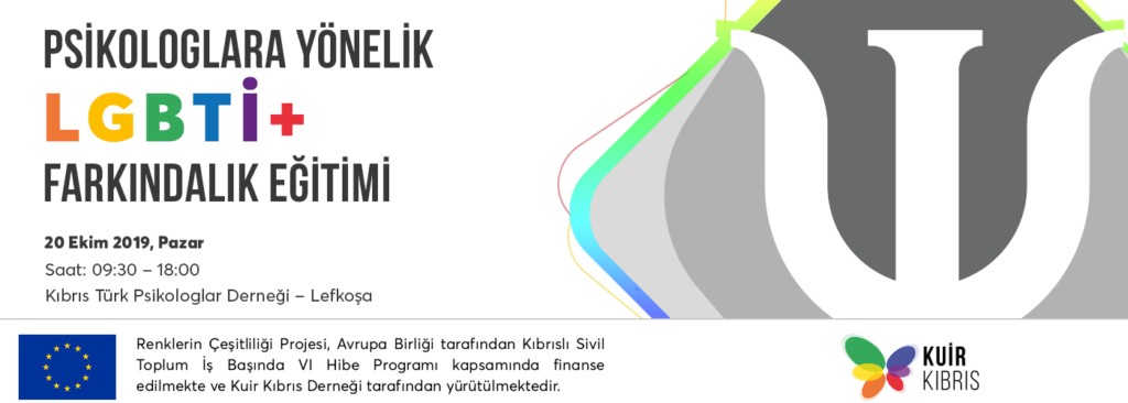 Kuir Kıbrıs, Psikologlara Yönelik LGBTİ+ Farkındalığı Eğitimi’nin ikincisini düzenliyor | Kaos GL - LGBTİ+ Haber Portalı