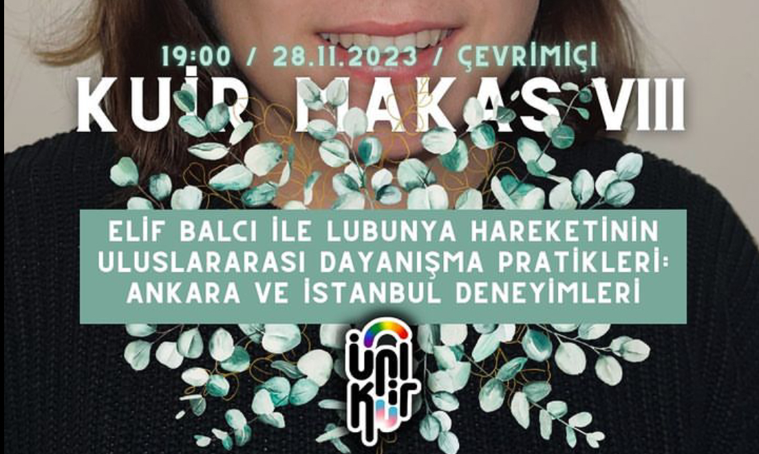 Kuir Makas 8’de Elif Balcı anlatacak | Kaos GL - LGBTİ+ Haber Portalı Haber