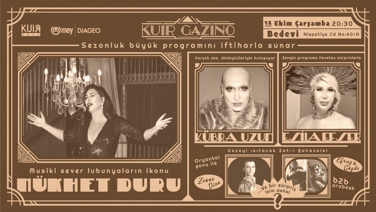 KuirGazino 12 Ekim’de! Kaos GL - LGBTİ+ Haber Portalı