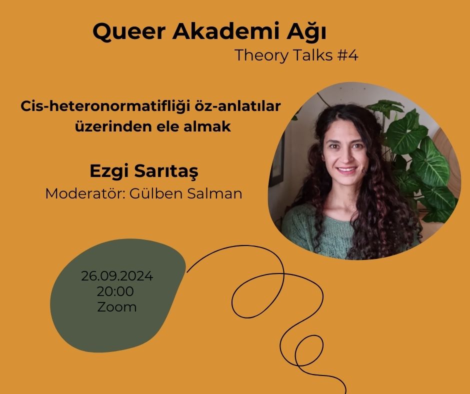 Kuramsal Sohbetler’de bu ay: “Cis-heteronormatifliği öz-anlatılar üzerinden ele almak” | Kaos GL - LGBTİ+ Haber Portalı Haber