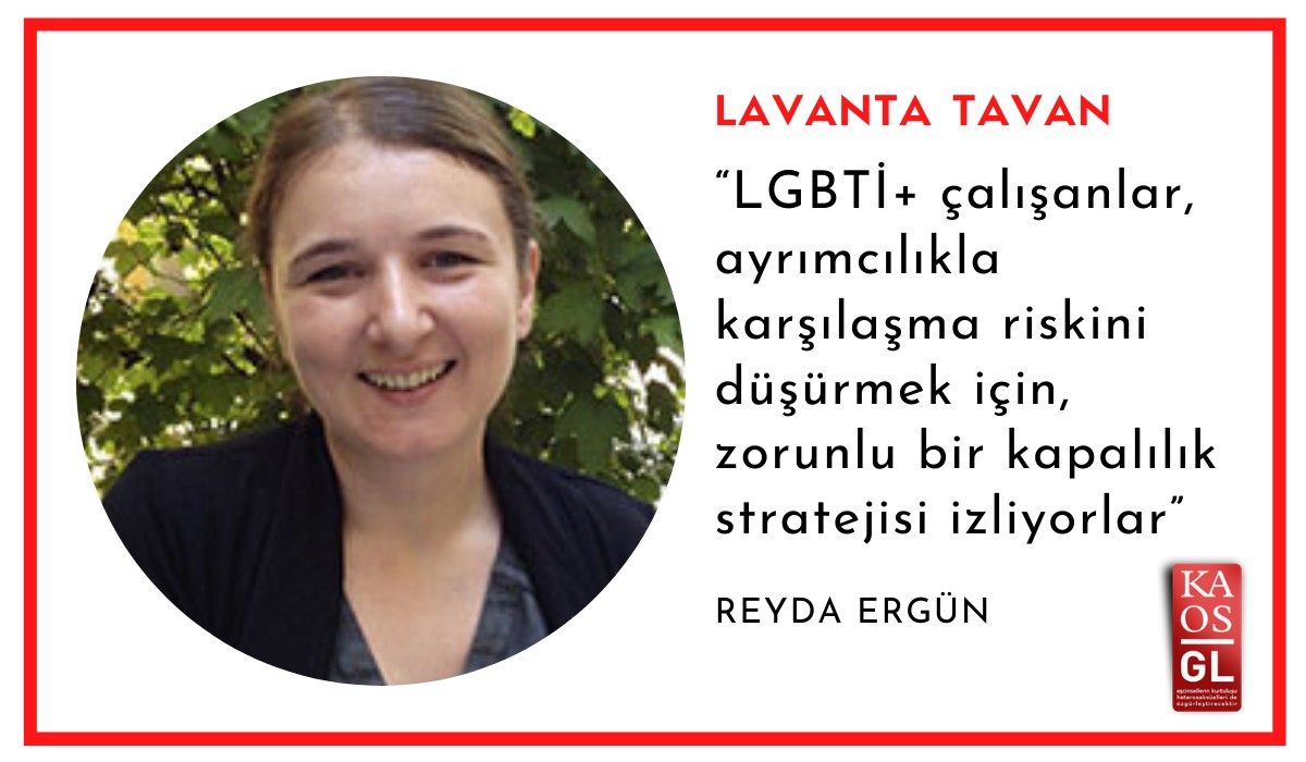 Lavanta Tavan: LGBTİ+ çalışanlar ve zorunlu kapalılık stratejisi / Reyda Ergün | Kaos GL - LGBTİ+ Haber Portalı
