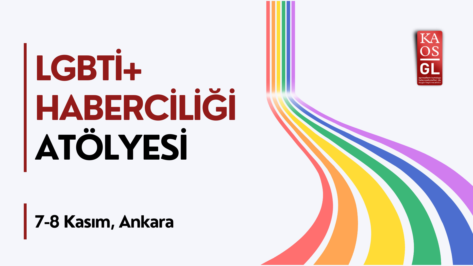 LGBTİ+ haberciliği atölyesine başvurular başladı Kaos GL - LGBTİ+ Haber Portalı