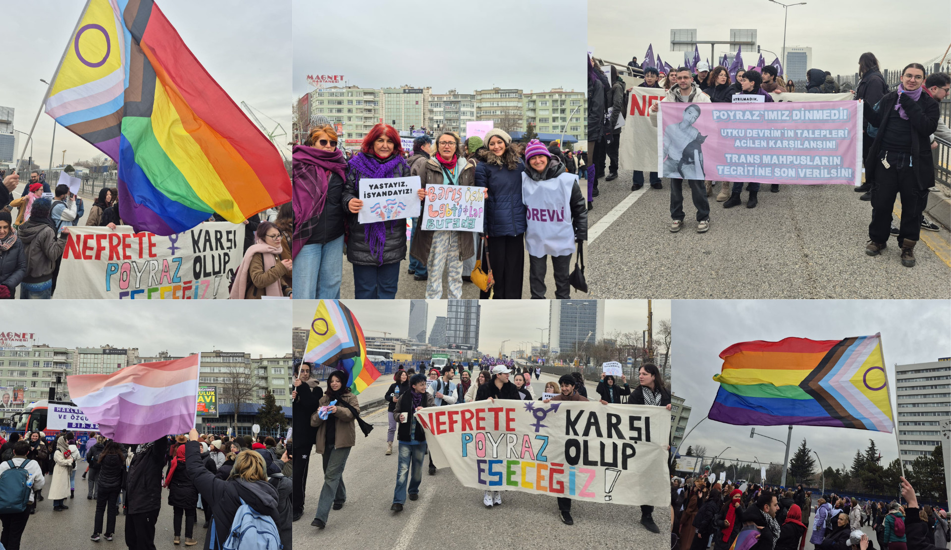 LGBTİ+’lar Büyük Kadın Mitingi’ndeydi: “Nefrete karşı Poyraz olup eseceğiz!” | Kaos GL - LGBTİ+ Haber Portalı