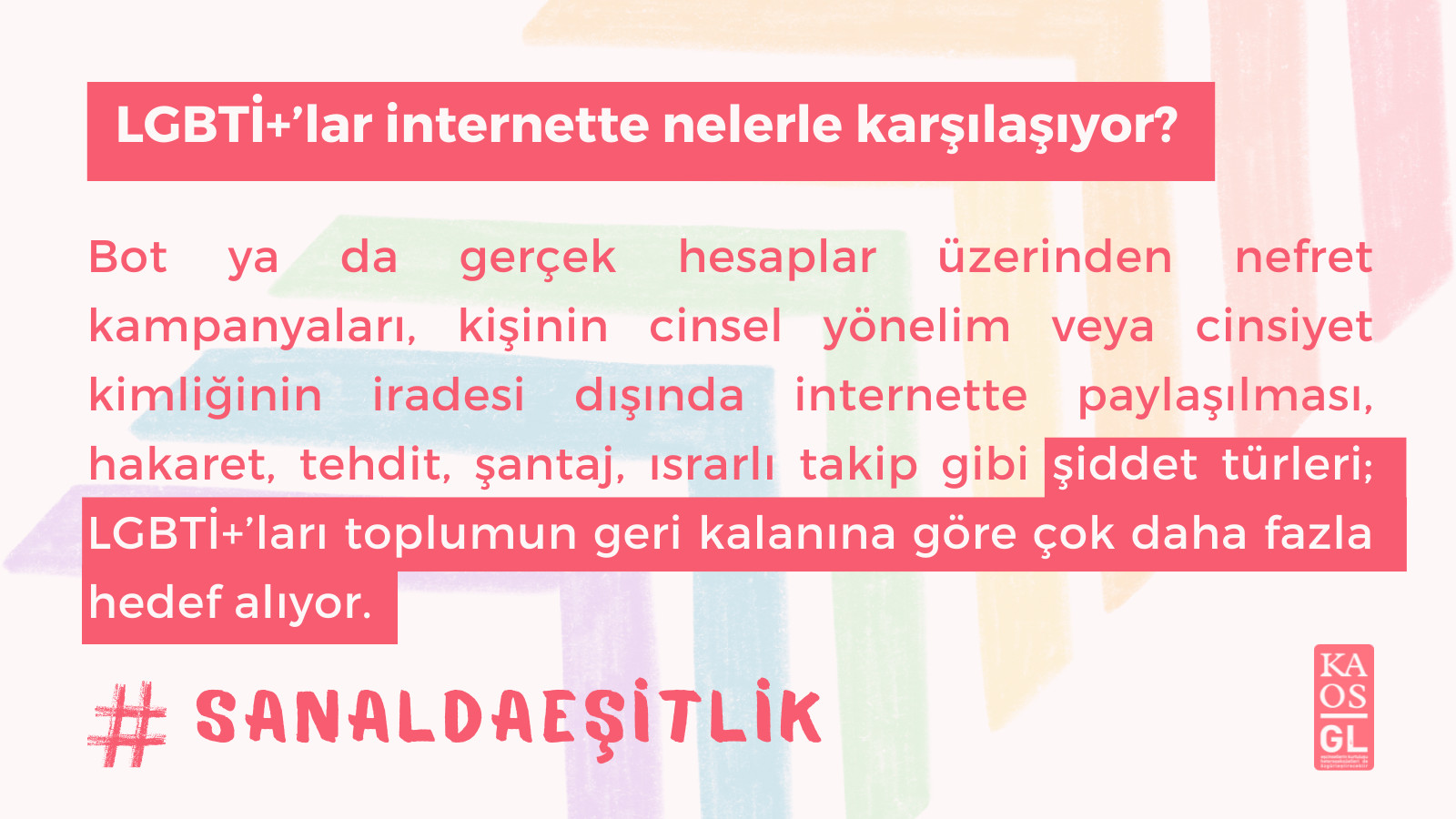 LGBTİ+’lar internette nelerle karşılaşıyor? | Kaos GL - LGBTİ+ Haber Portalı Haber