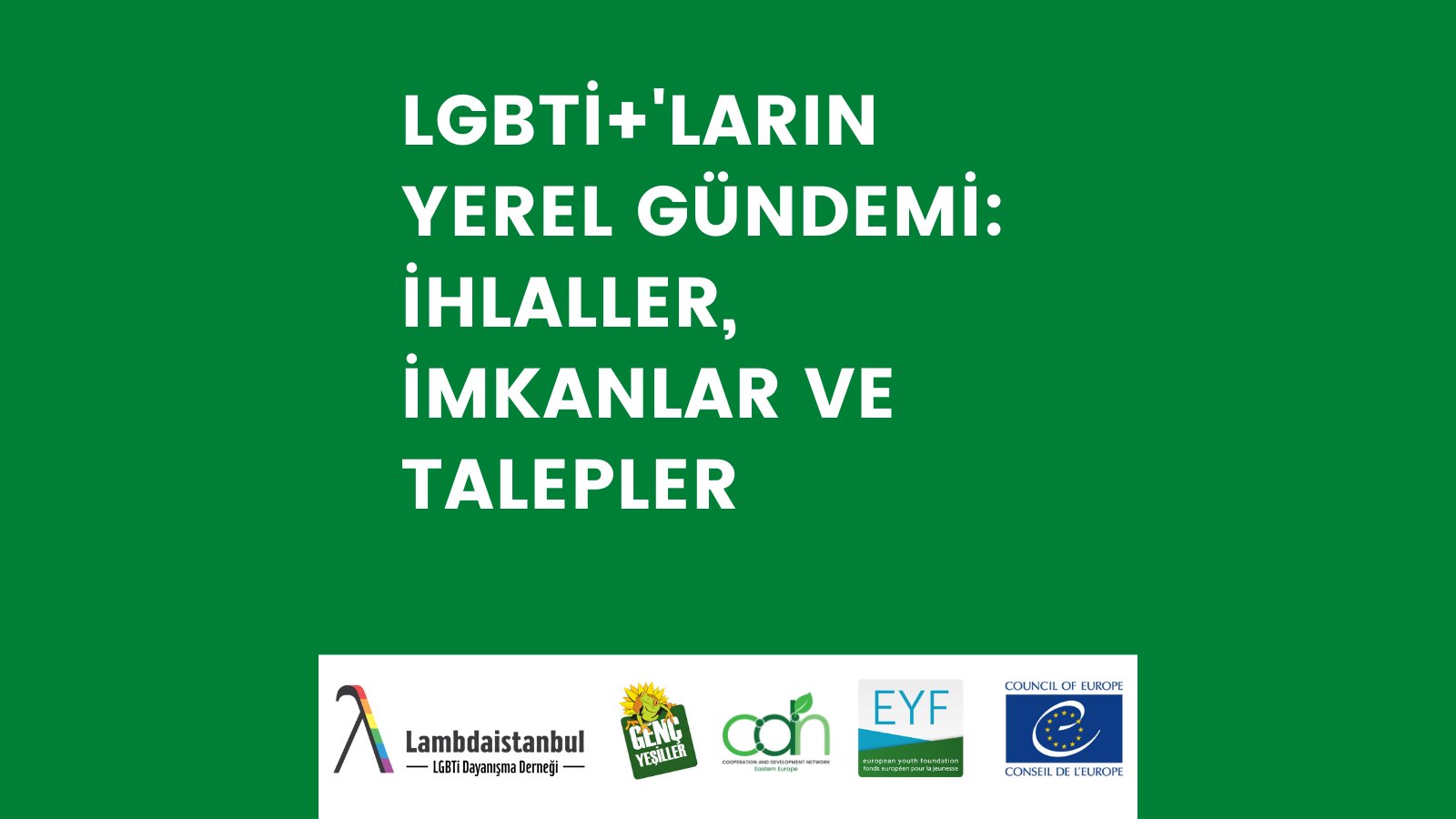 “LGBTİ+’ların Yerel Gündemi” programı katılımcılarını arıyor | Kaos GL - LGBTİ+ Haber Portalı Haber