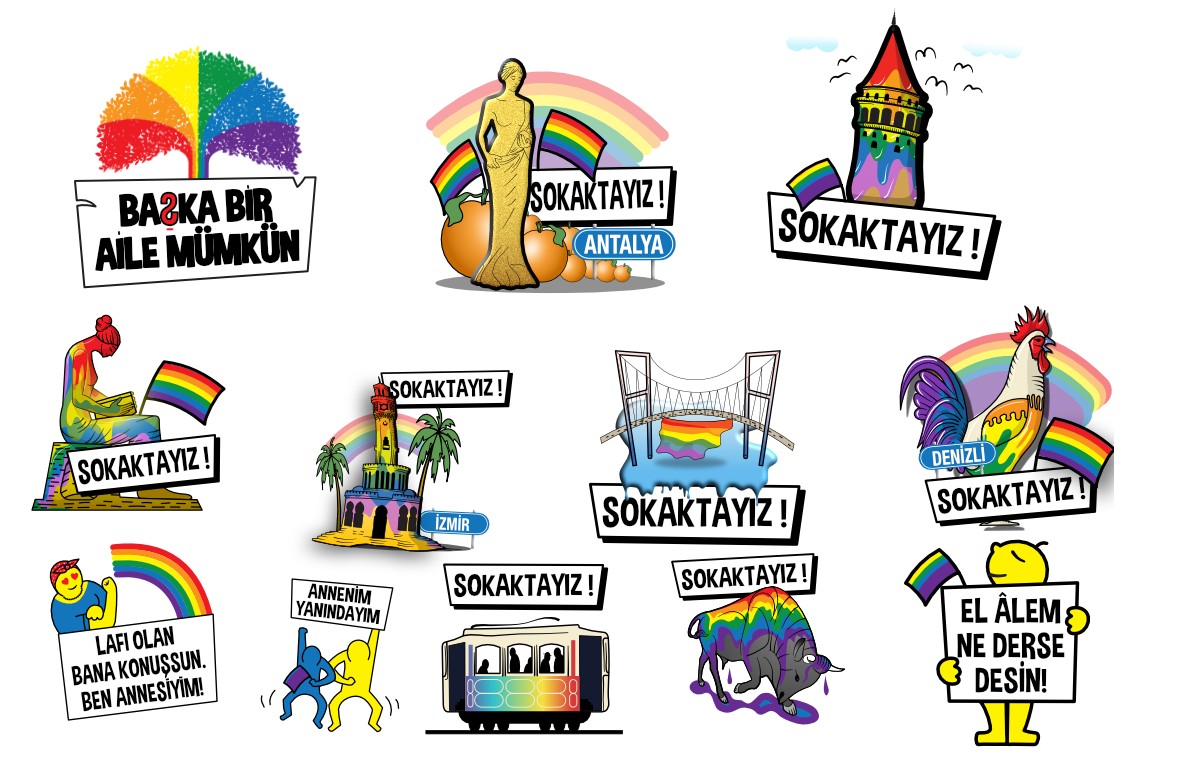 LİSTAG’dan Onur Ayı stickerları | Kaos GL - LGBTİ+ Haber Portalı Haber