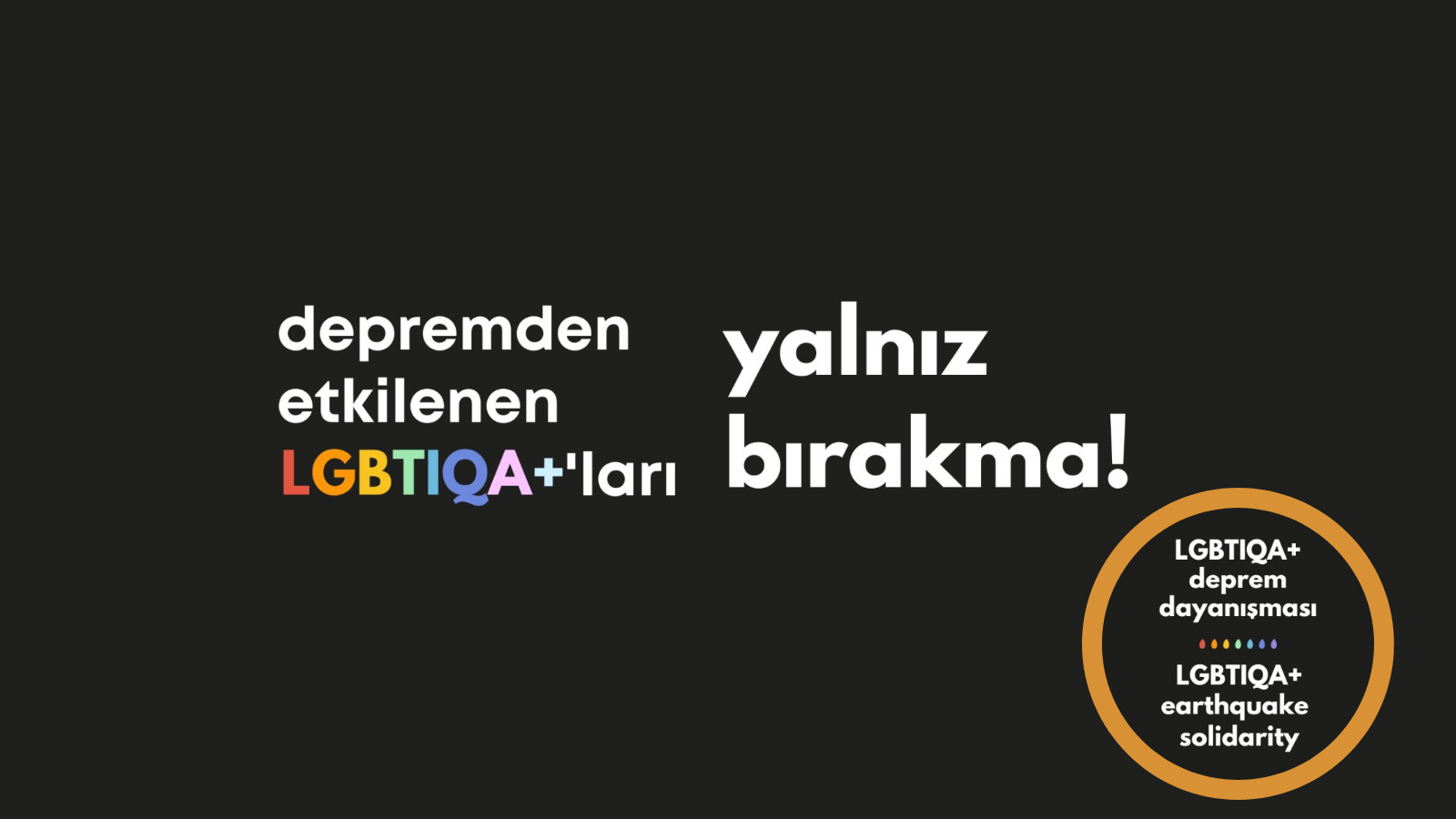Lubunya Deprem Dayanışması: Yalnız değilsin lubunya! Kaos GL - LGBTİ+ Haber Portalı