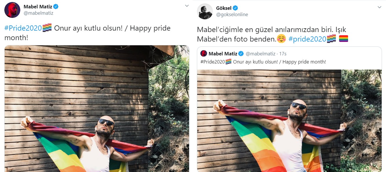 Mabel Matiz ve Göksel’den Onur Ayı kutlaması | Kaos GL - LGBTİ+ Haber Portalı Haber