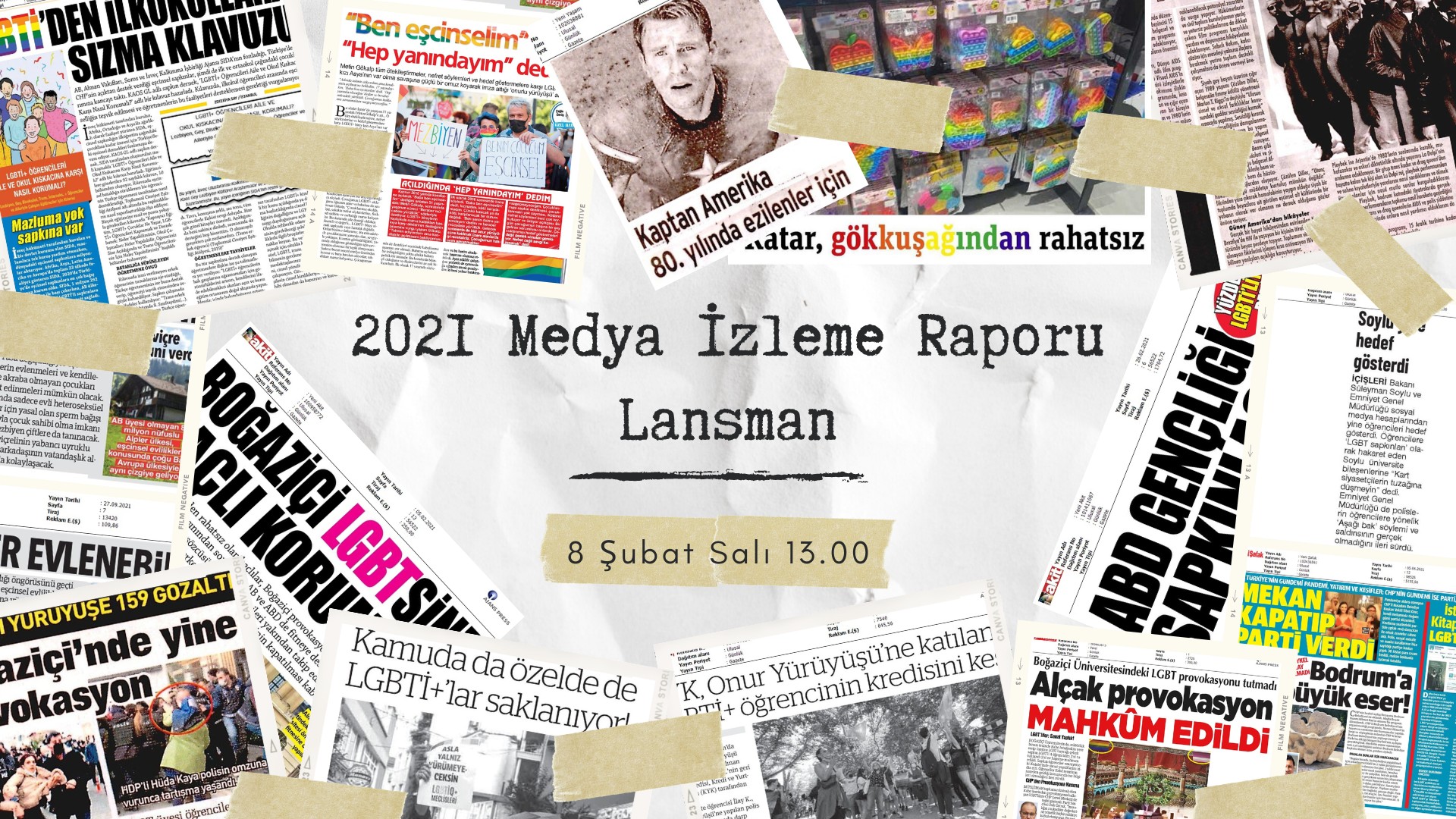 Medya İzleme Raporunun lansmanı bugün! | Kaos GL - LGBTİ+ Haber Portalı Haber