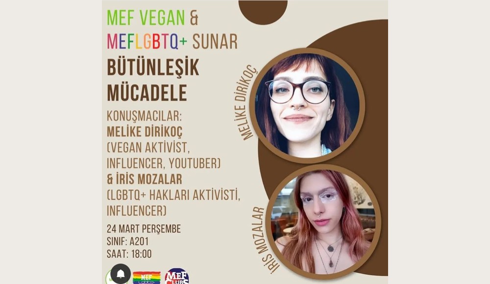 MEF’te LGBTİ+ ve vegan aktivizm konuşulacak | Kaos GL - LGBTİ+ Haber Portalı Haber