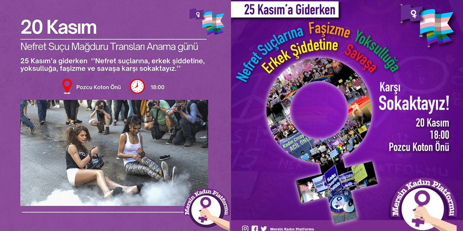 Mersin, 20 Kasım’da sokağa çağırıyor: “İsyanımız ve direnişimizle!” | Kaos GL - LGBTİ+ Haber Portalı Haber