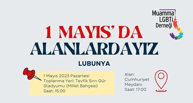 Muamma: “1 Mayıs’ta alanlardayız lubunya!” | Kaos GL - LGBTİ+ Haber Portalı Haber