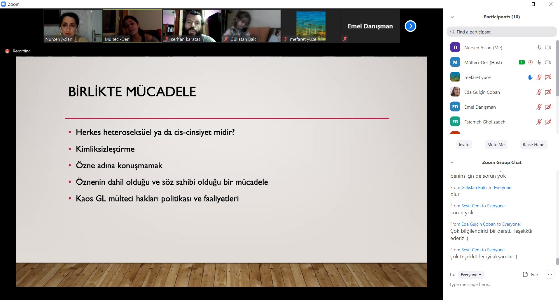 Mülteci-Der, online LGBTİ+ mülteciler atölyesi düzenledi | Kaos GL - LGBTİ+ Haber Portalı Haber