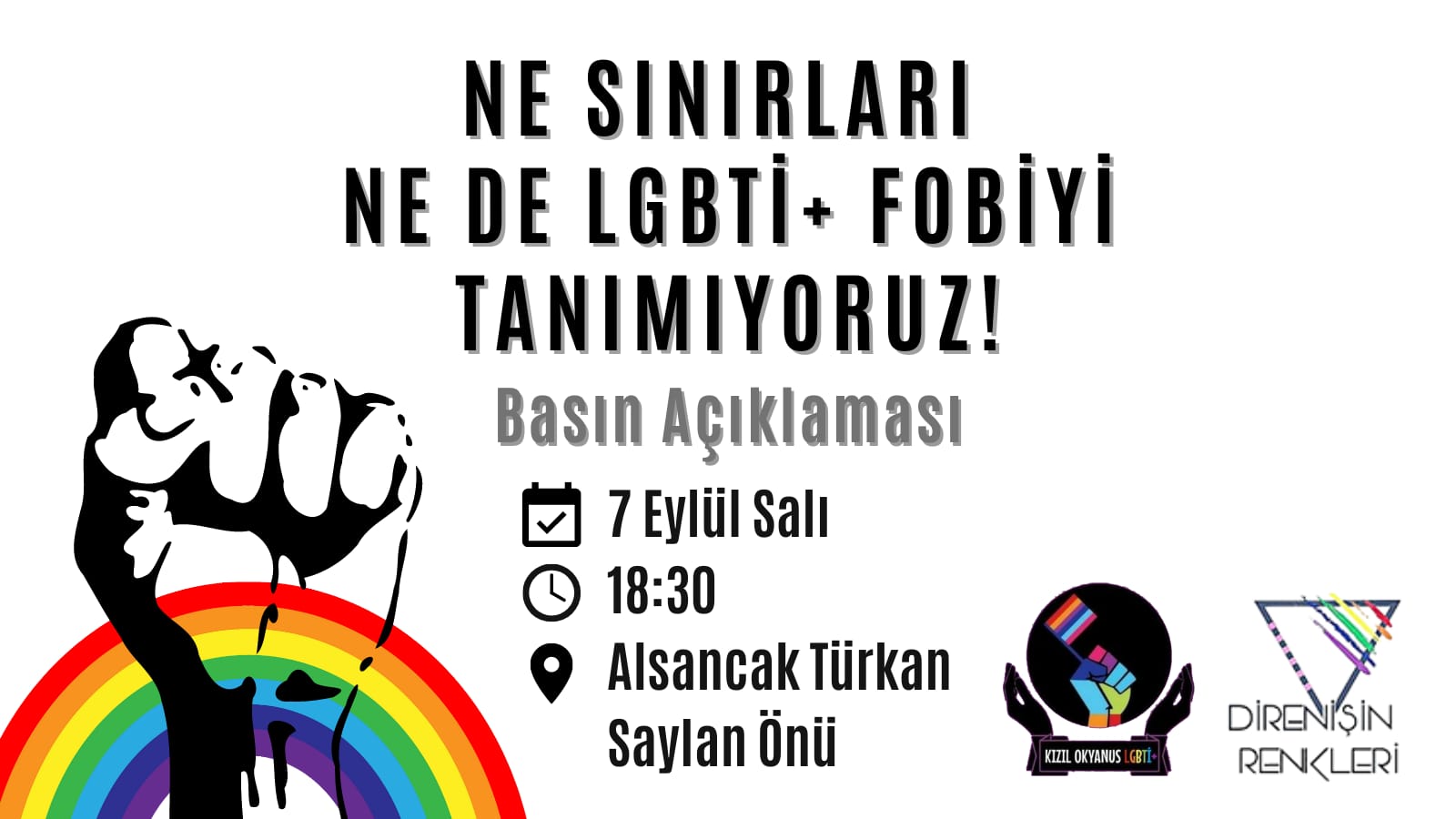 “Ne sınırları ne de LGBTİ+fobiyi tanımıyoruz” | Kaos GL - LGBTİ+ Haber Portalı Haber
