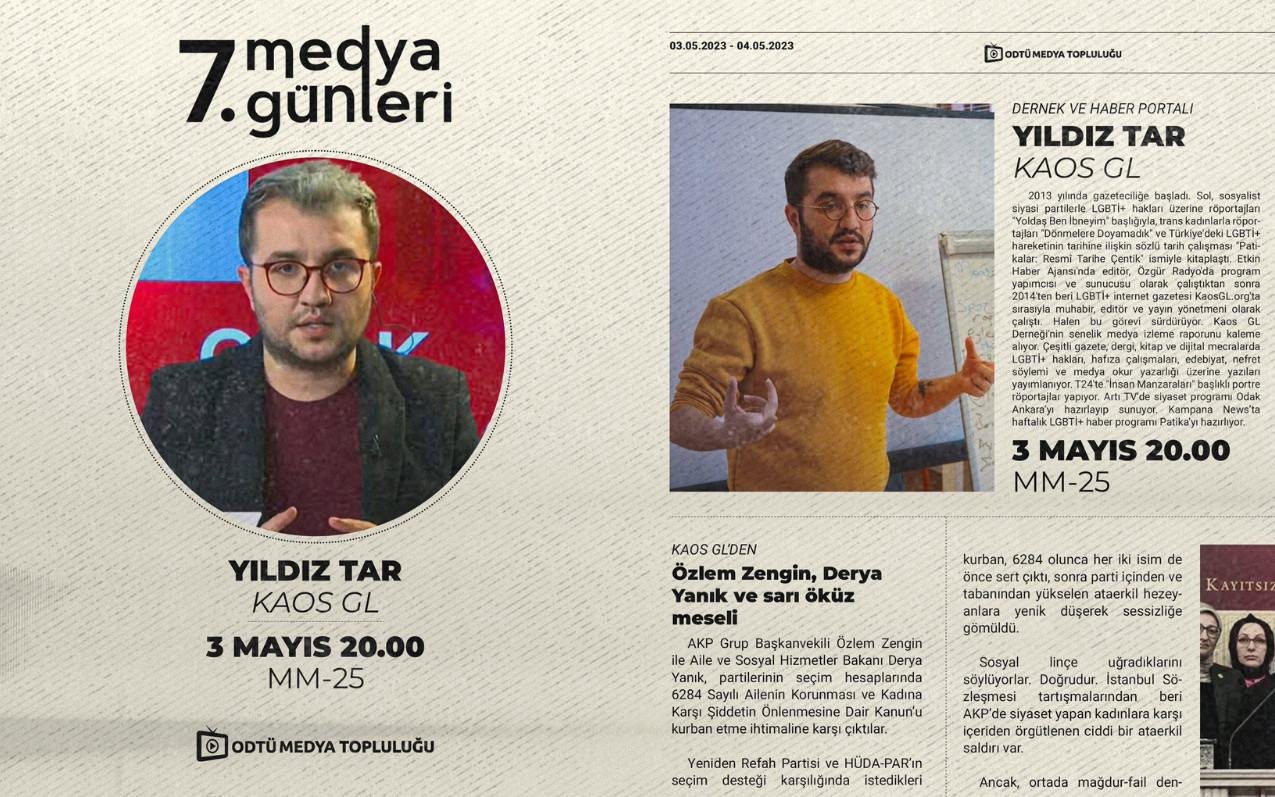ODTÜ Medya Günleri başlıyor | Kaos GL - LGBTİ+ Haber Portalı Haber