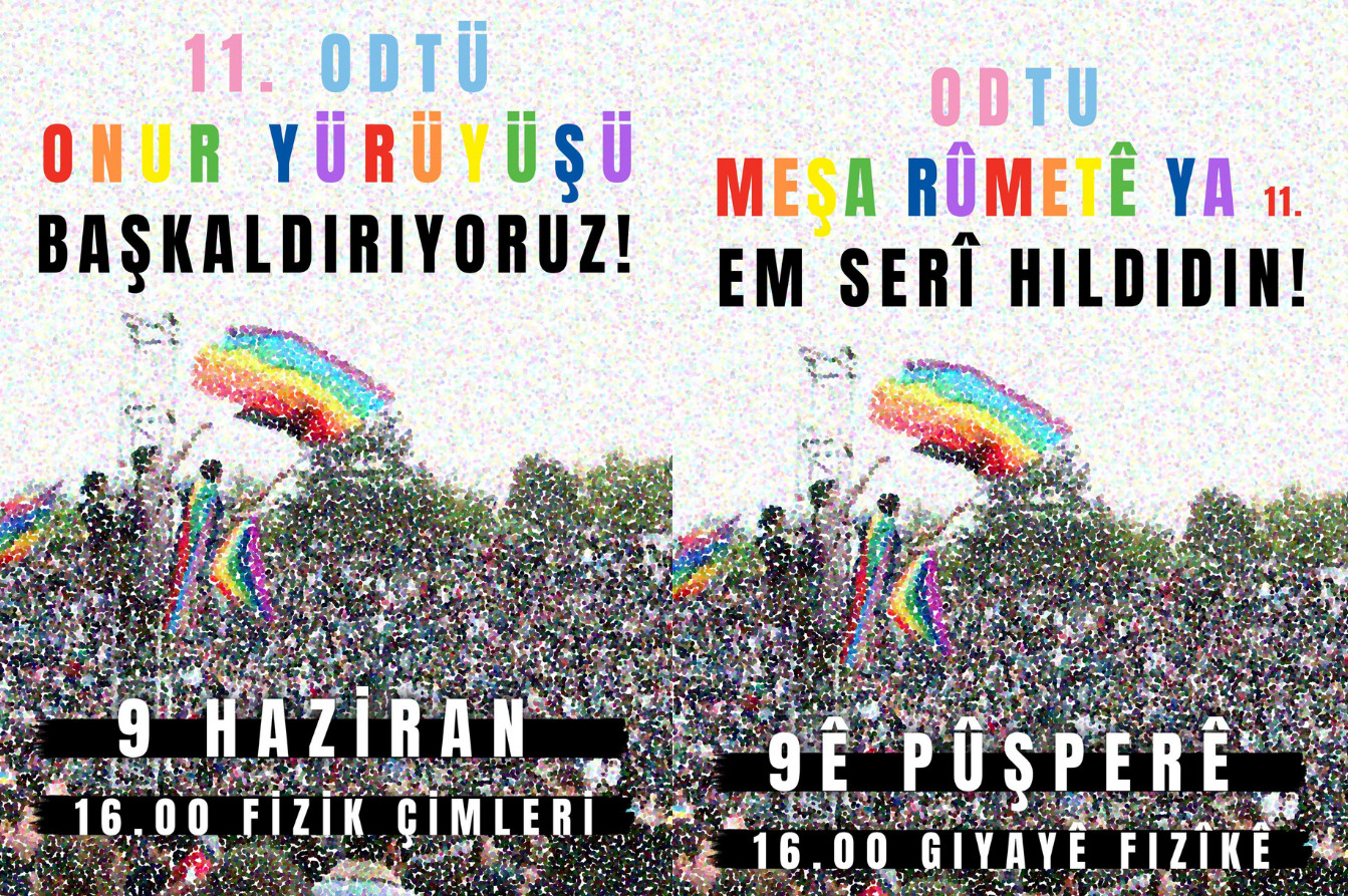 ODTÜ Onur Haftası bugün başlıyor! Kaos GL - LGBTİ+ Haber Portalı