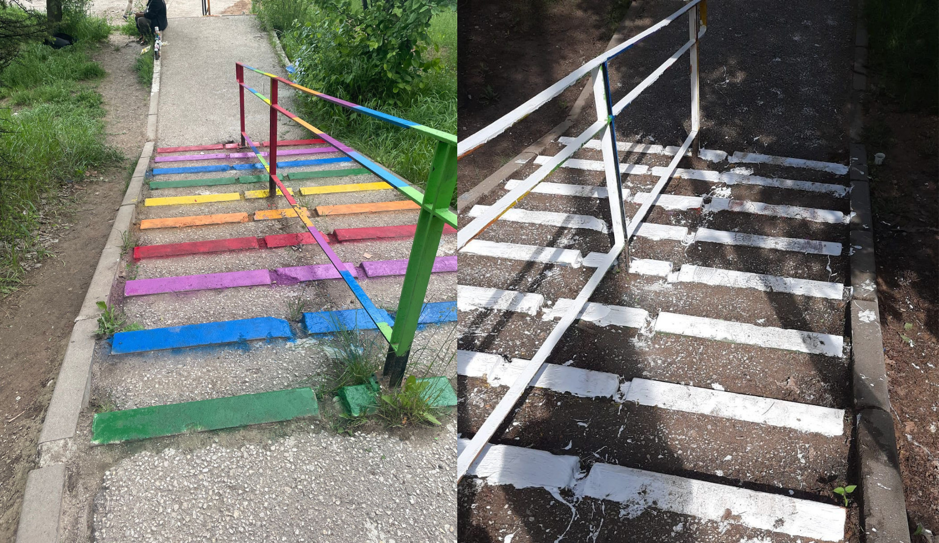 ODTÜ Rektörlüğü gökkuşağı merdivenlerini beyaza boyadı Kaos GL - LGBTİ+ Haber Portalı