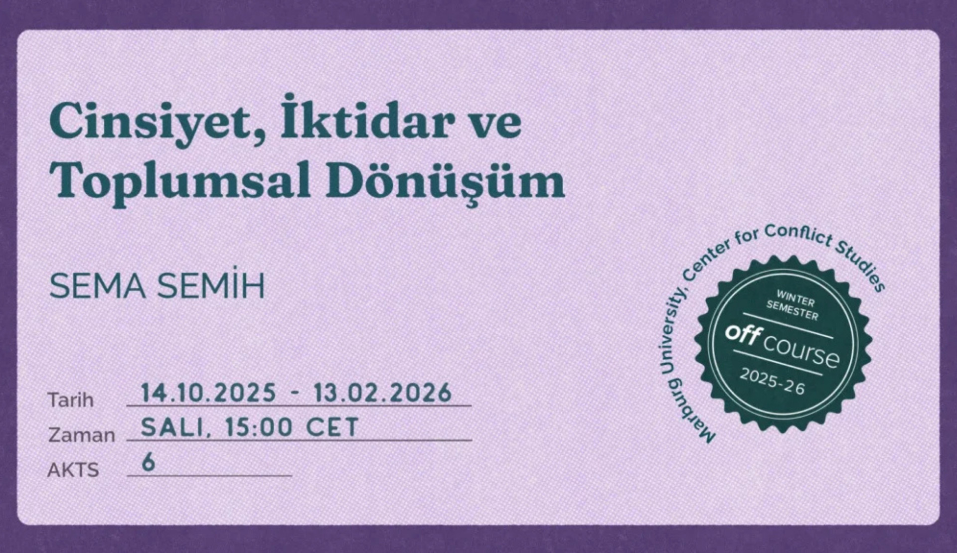 Off University’de yeni ders: “Cinsiyet, İktidar ve Toplumsal Dönüşüm” | Kaos GL - LGBTİ+ Haber Portalı