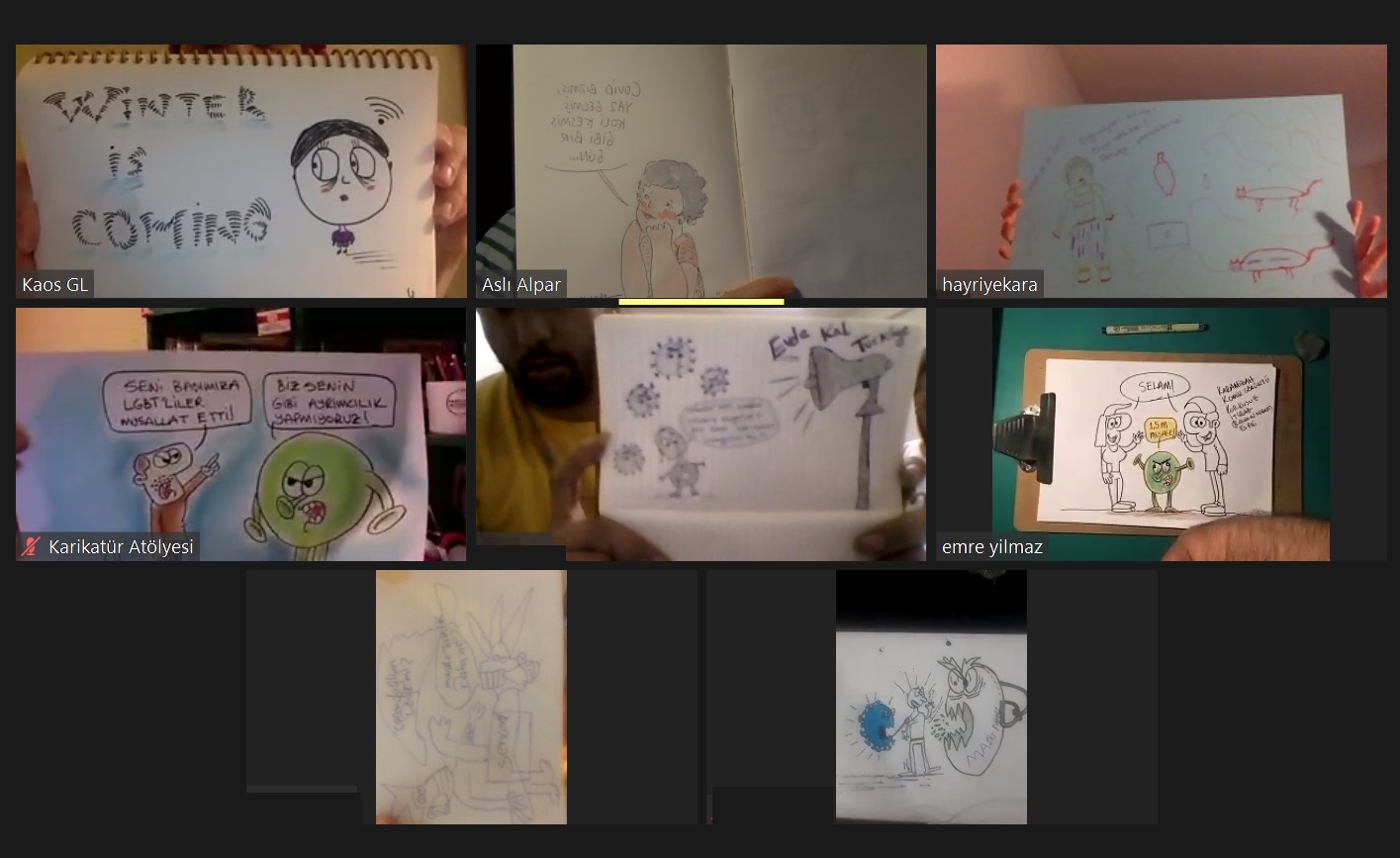 Online Queer karikatür atölyesi Denizli’de mülteci LGBTİ+’larla buluştu | Kaos GL - LGBTİ+ Haber Portalı Haber