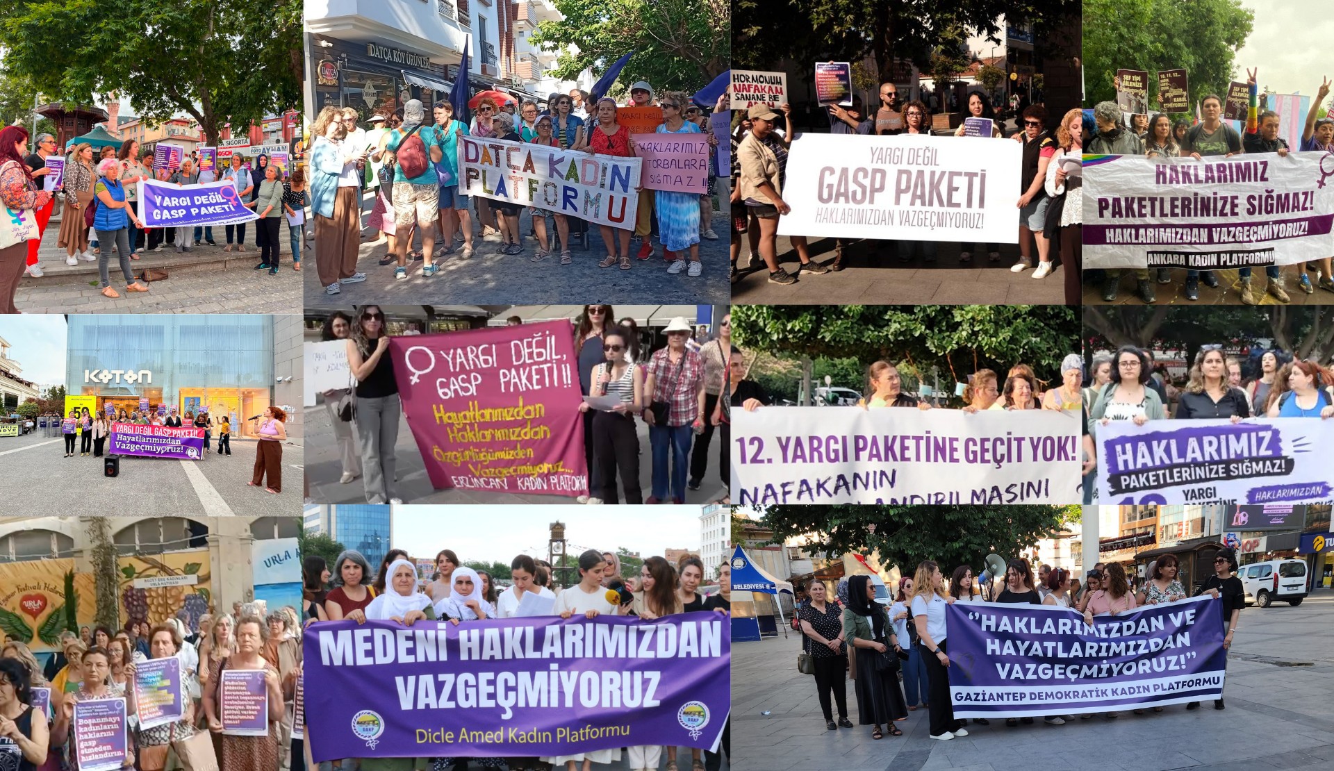 Onur yasa(k) tanımadı: Kadınlar ve LGBTİ+’lar, yargı paketine karşı 32 sokak eylemiyle meydanları doldurdu! Kaos GL - LGBTİ+ Haber Portalı