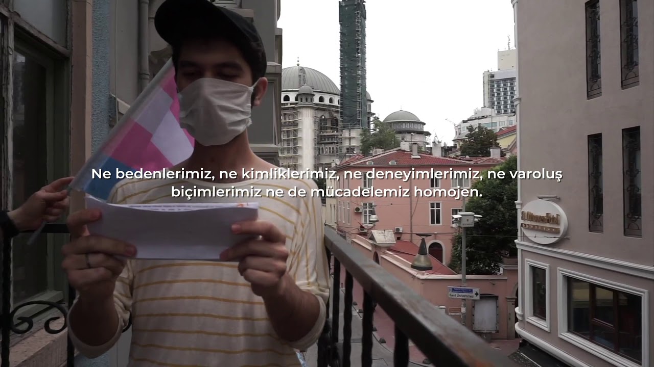 Onur Yürüyüşü basın açıklaması Beyoğlu'nun dört bir yanında okundu! Kaos GL - LGBTİ+ Haber Portalı