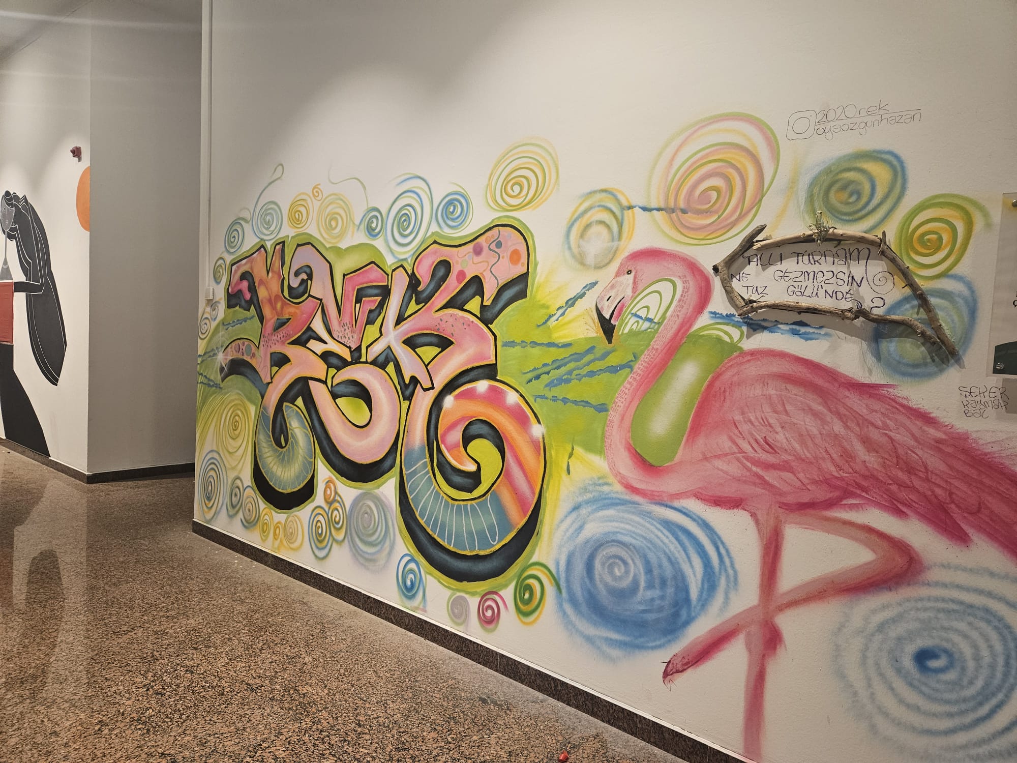 Oya Özgün’den “Allı Turna” grafiti çalışması Kaos GL - LGBTİ+ Haber Portalı