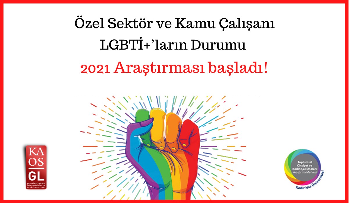 Özel Sektör ve Kamu Çalışanı LGBTİ+’ların Durumu 2021 Araştırması başladı! | Kaos GL - LGBTİ+ Haber Portalı Haber