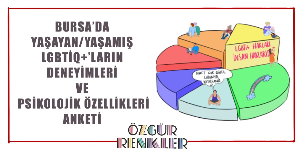 Özgür Renkler’in Bursa’daki LGBTİ+’ların deneyimleri anketinde son günler | Kaos GL - LGBTİ+ Haber Portalı Haber